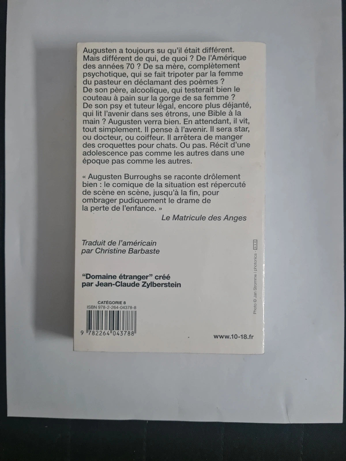 Courir avec des ciseaux
Augusten Burroughs 10-18