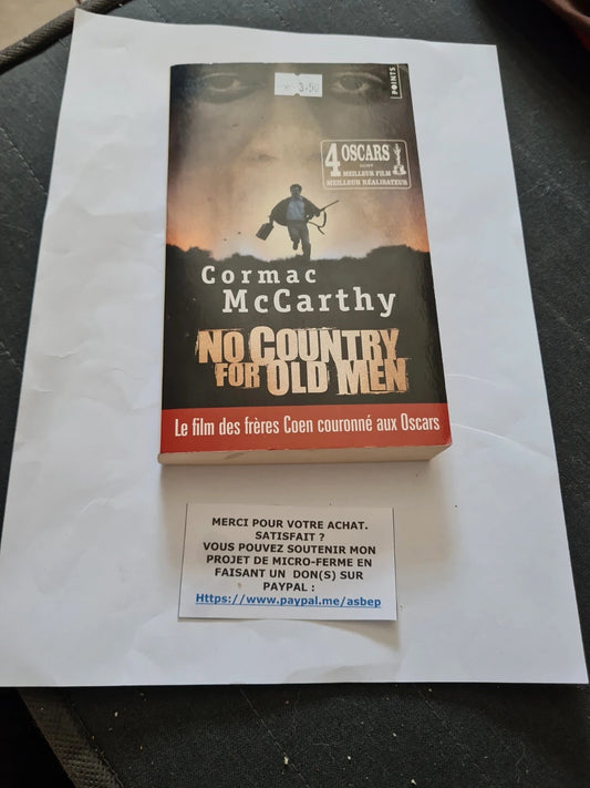 no country for old men (non, ce pays n'est pas pour le vieil homme, cormac mccarthy 9782757807224