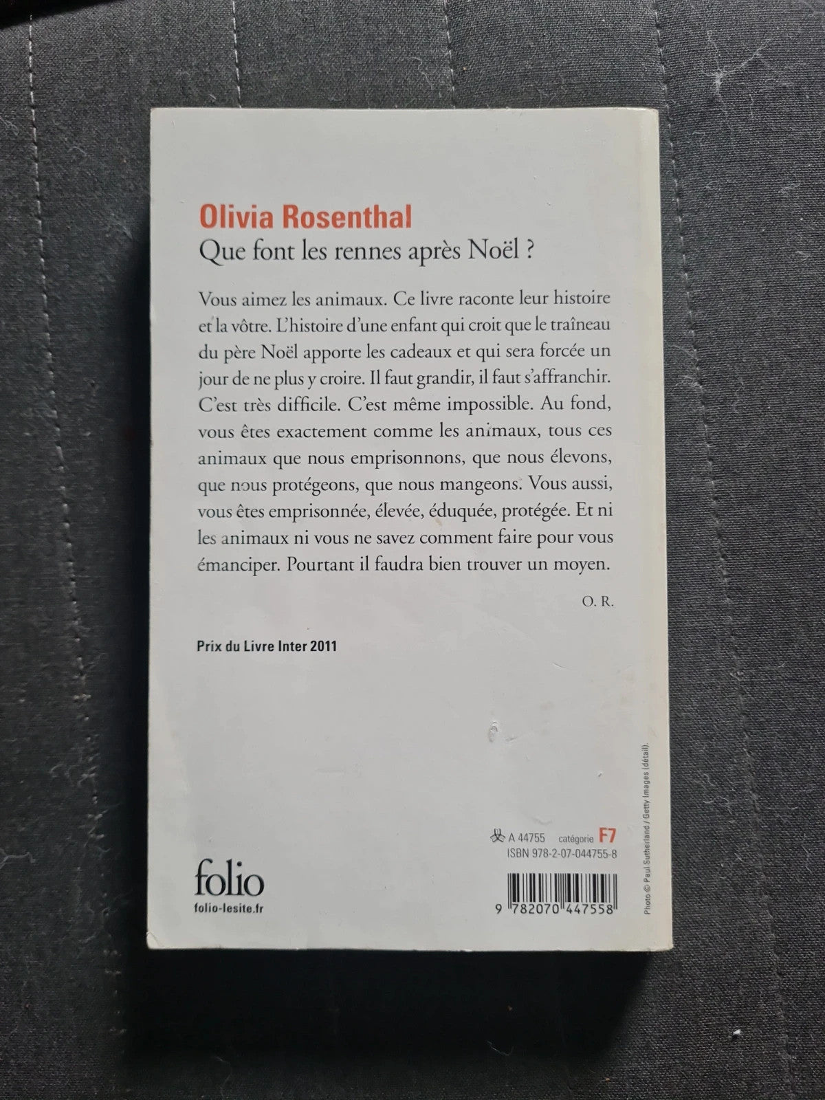 Que Font Les Rennes Après Noël ? - Olivia Rosenthal - folio 5437