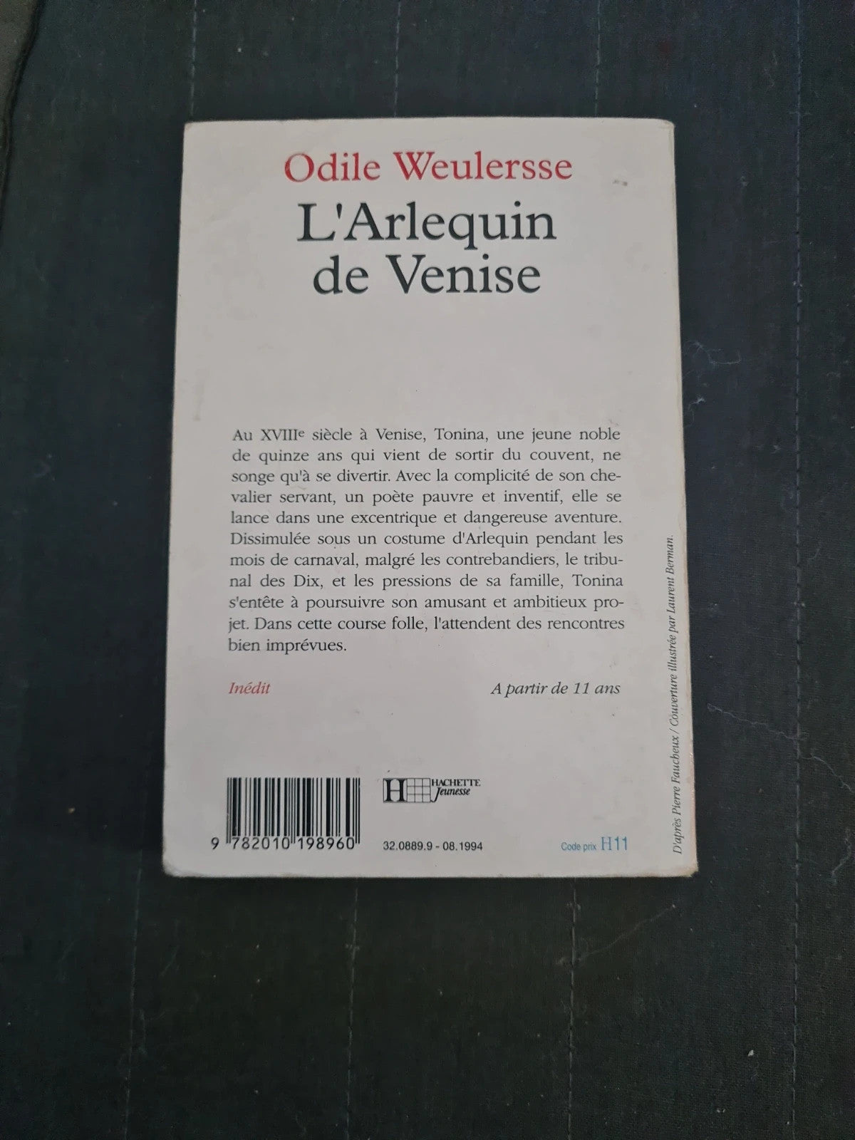 L'Arlequin de Venise, Odile Weulersse