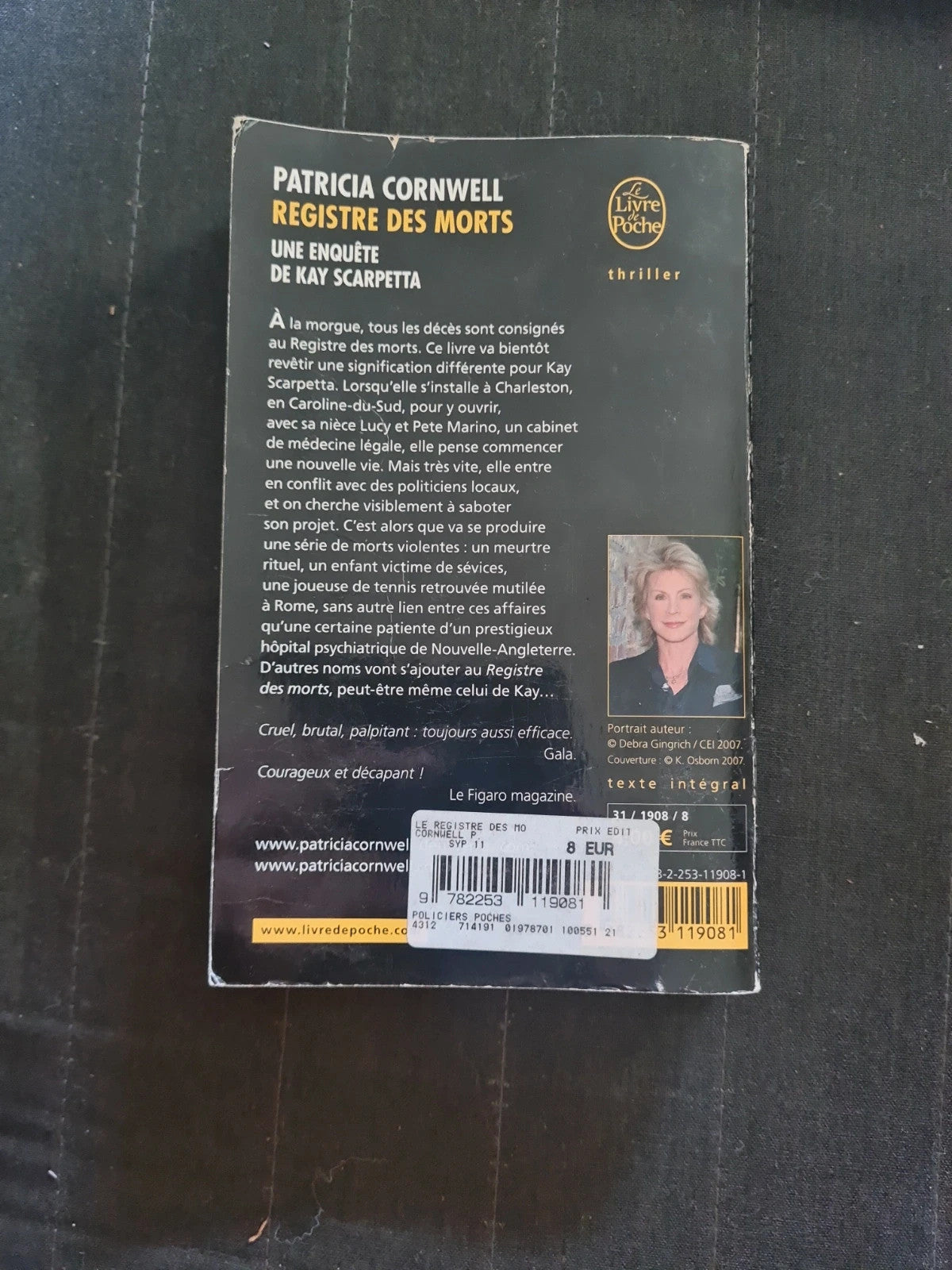 Registre des morts, Patricia Cornwell