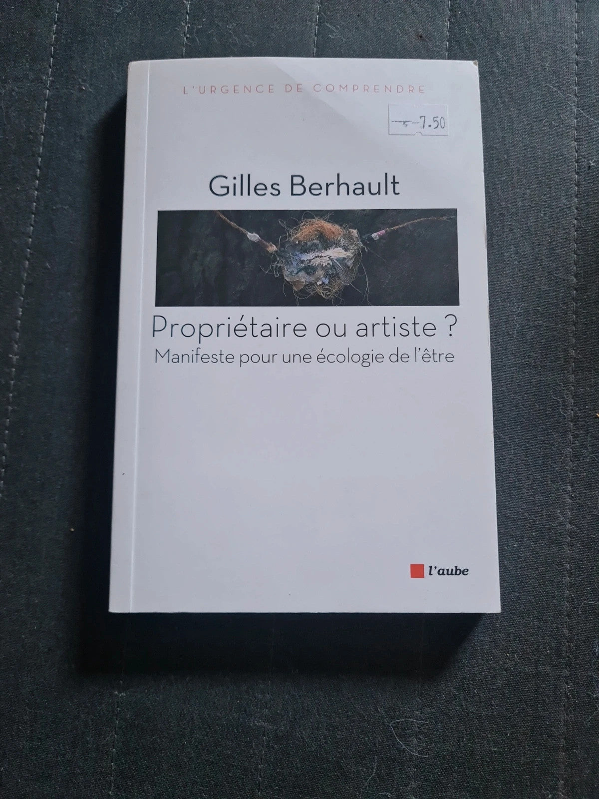 Propriétaire ou artiste ? Manifeste pour une nouvelle écologie de l'être, Gilles Berhault