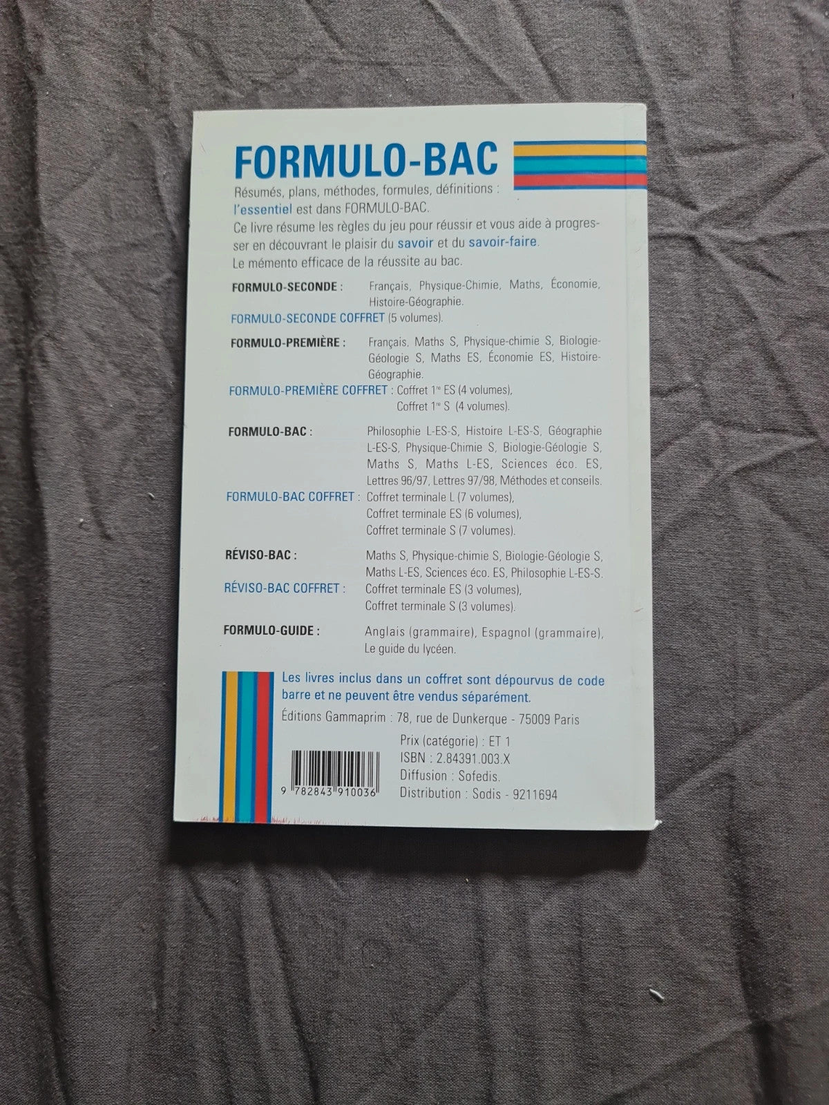 Formulo-bac terminal  :  L , ES , S , méthode et conseils