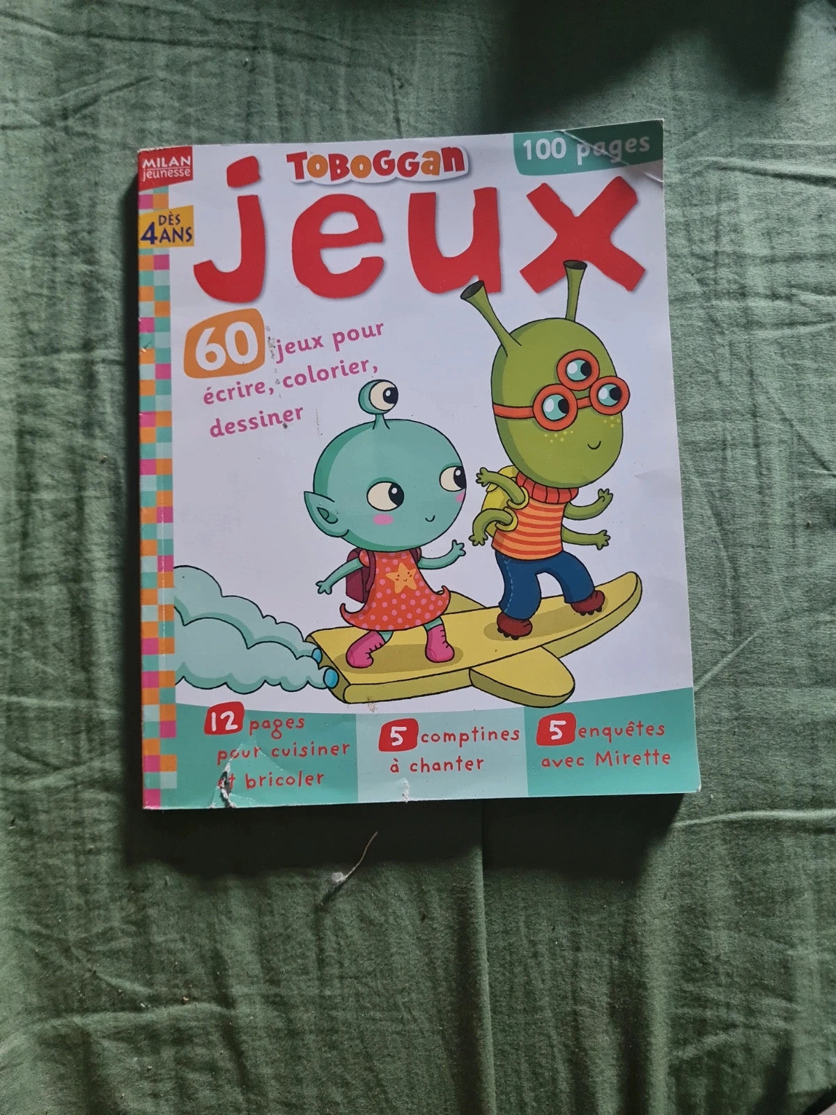 100 pages , 60 jeux pour écrire colorier , dessiner,  des 4 ans