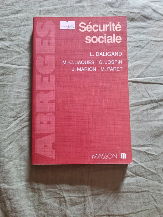 Sécurité sociale,  Abreges , Masson