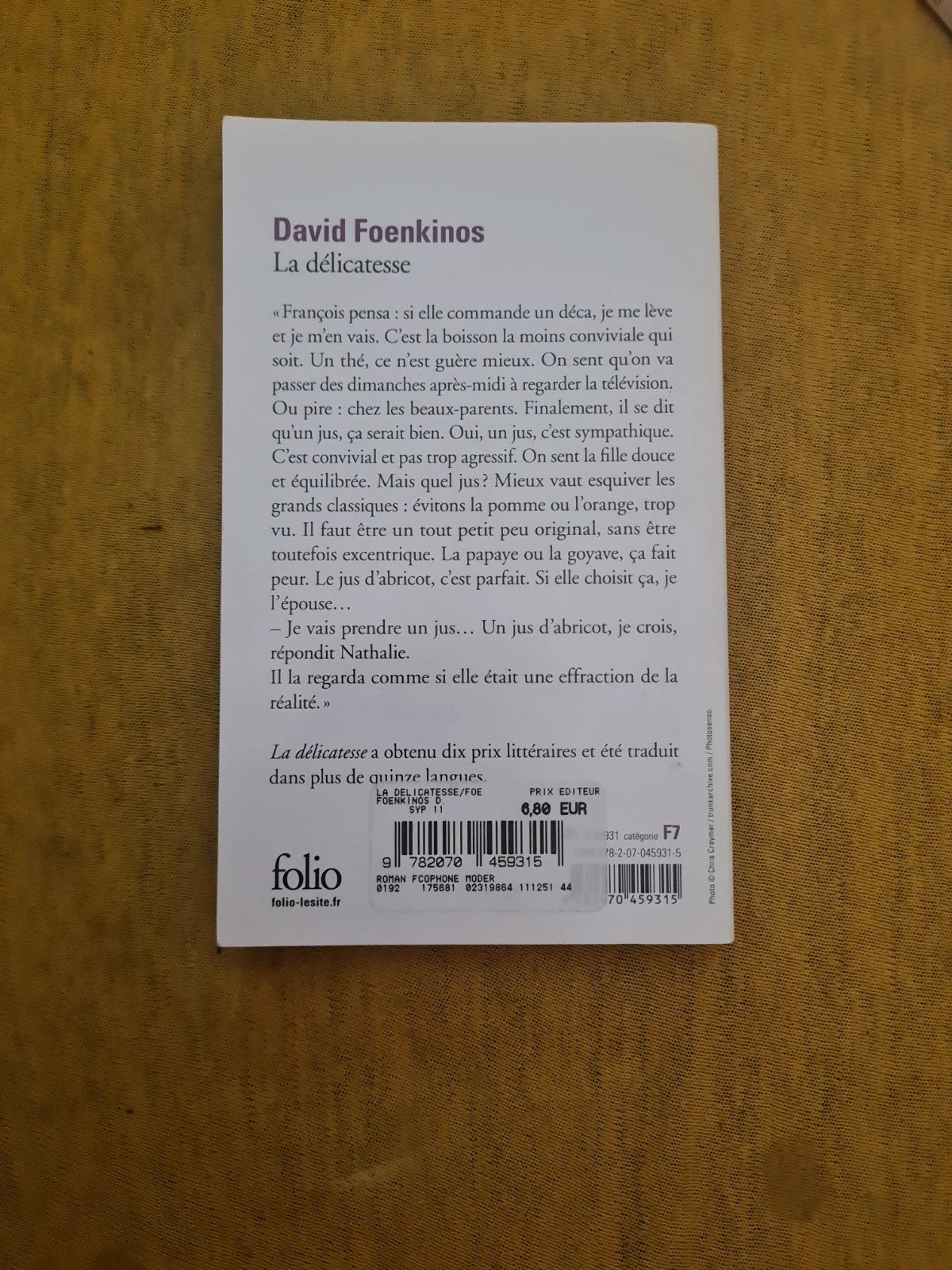 La delicatesse , David Foenkinos