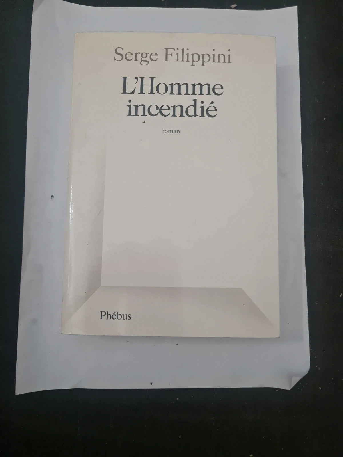 L'homme incendié , Serge Filippini