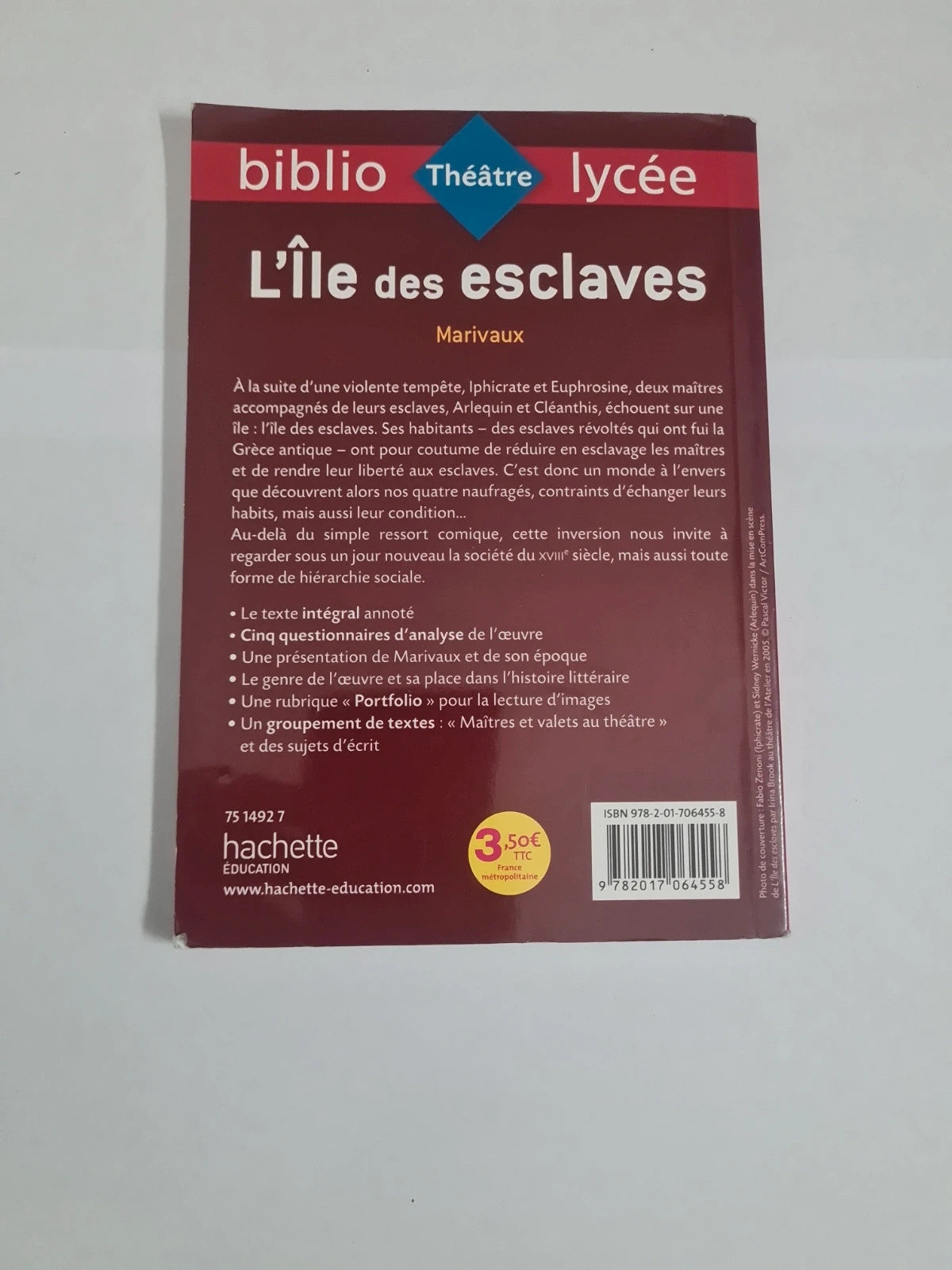 L'île des esclaves, Marivaux , biblio lycée 13 (2019)