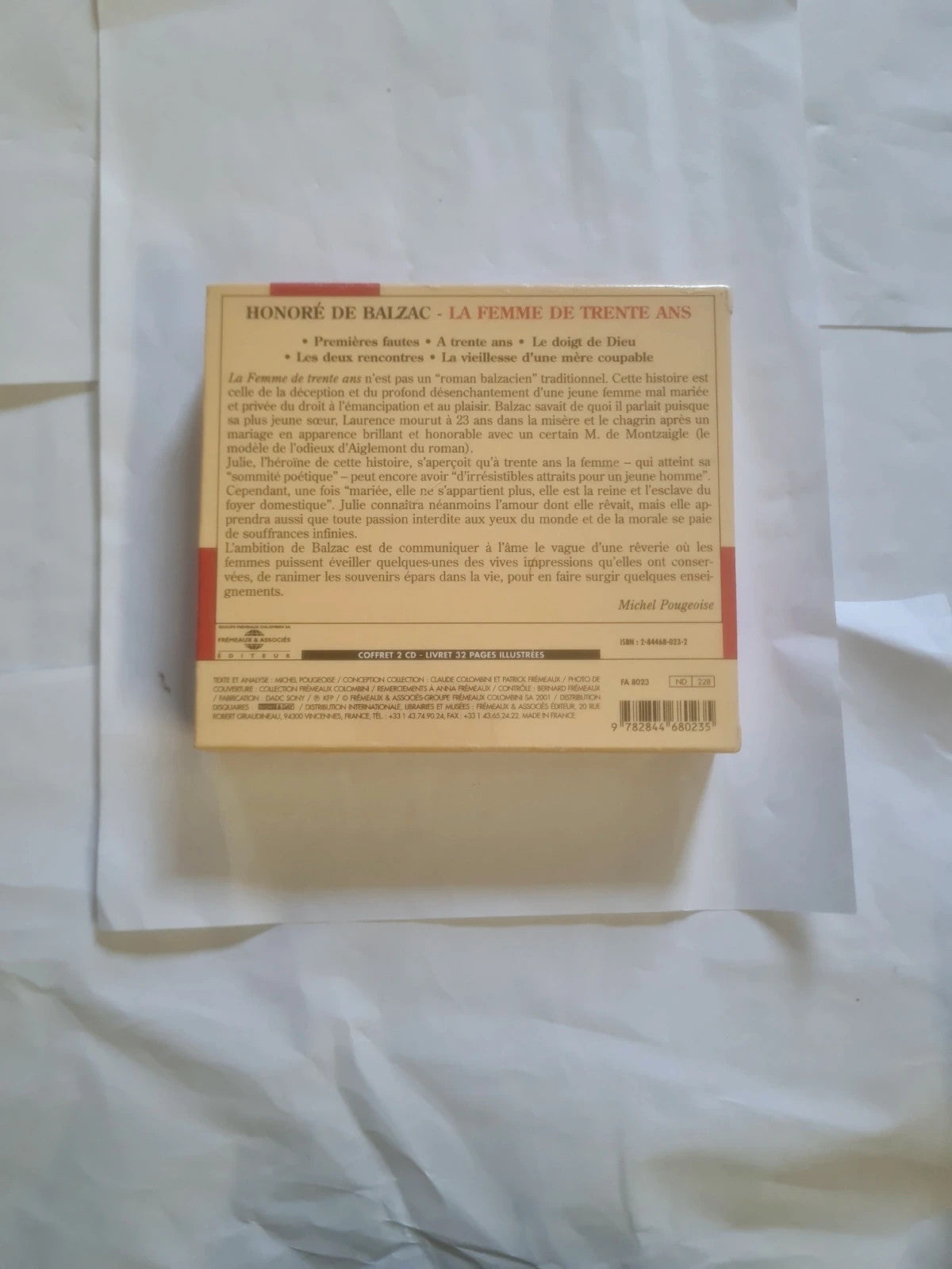 La femme de trente ans - Honoré De Balzac 2 cd livret 32 pages