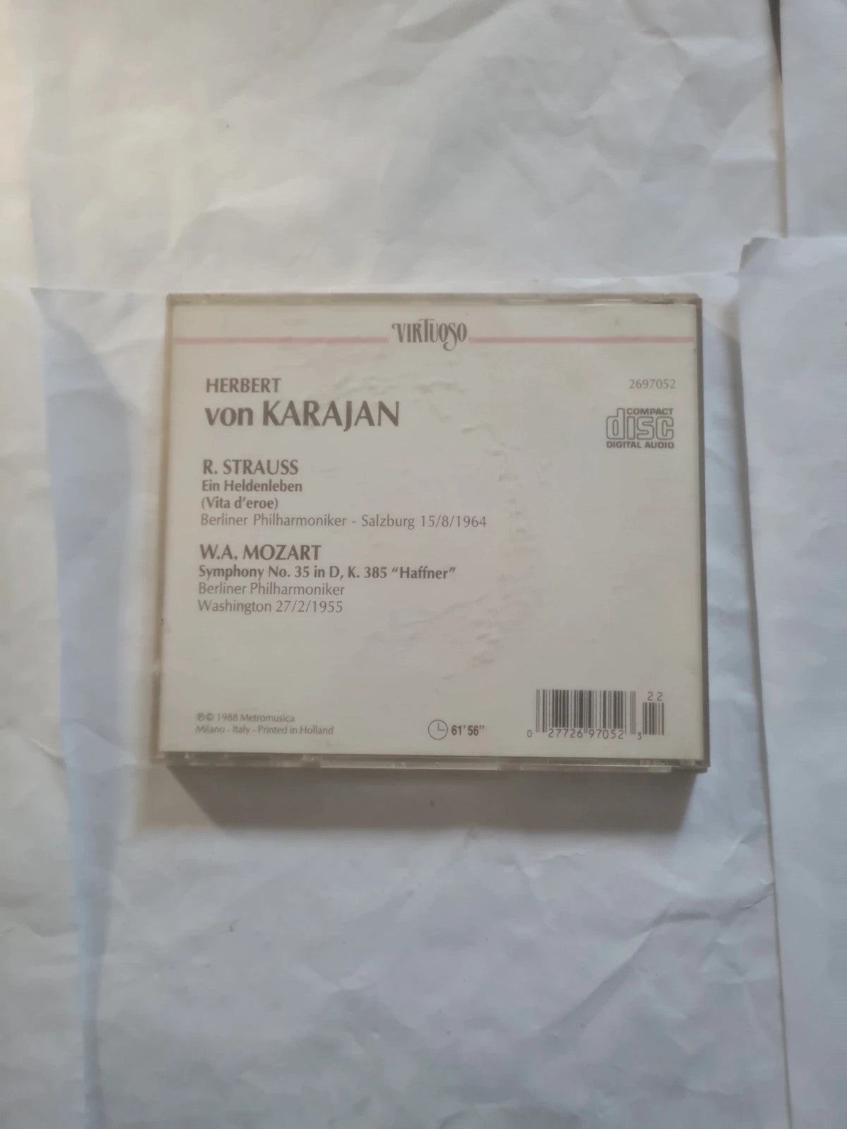 herbert von karajan - r. strauss - w.a. mozart