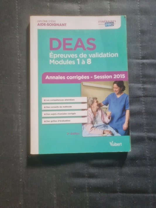 D.E.A.S épreuves de validation modules 1 à 8