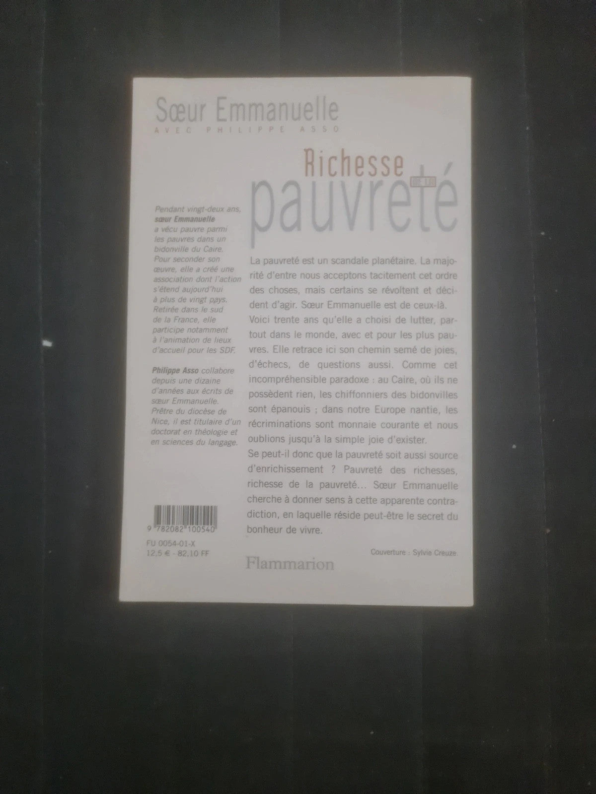 Richesse de la pauvreté,  Sœur Emmanuelle,  Philippe Asso