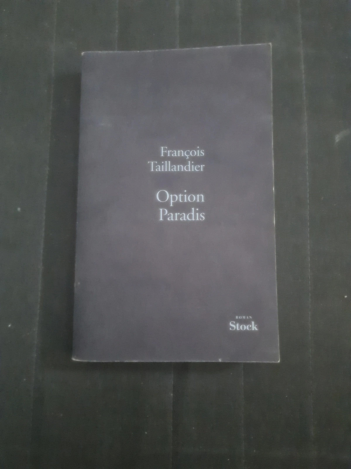 Option Paradis , François Taillandier , La grande intrigue