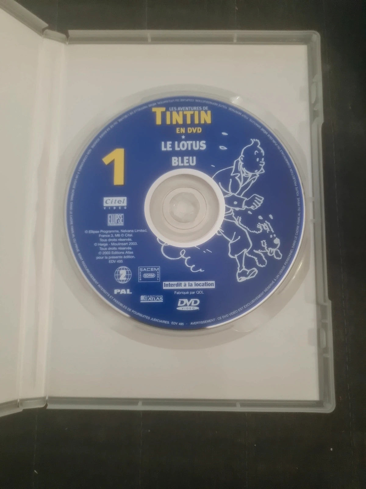 Dvd Les aventures de Tintin 1 le lotus bleu