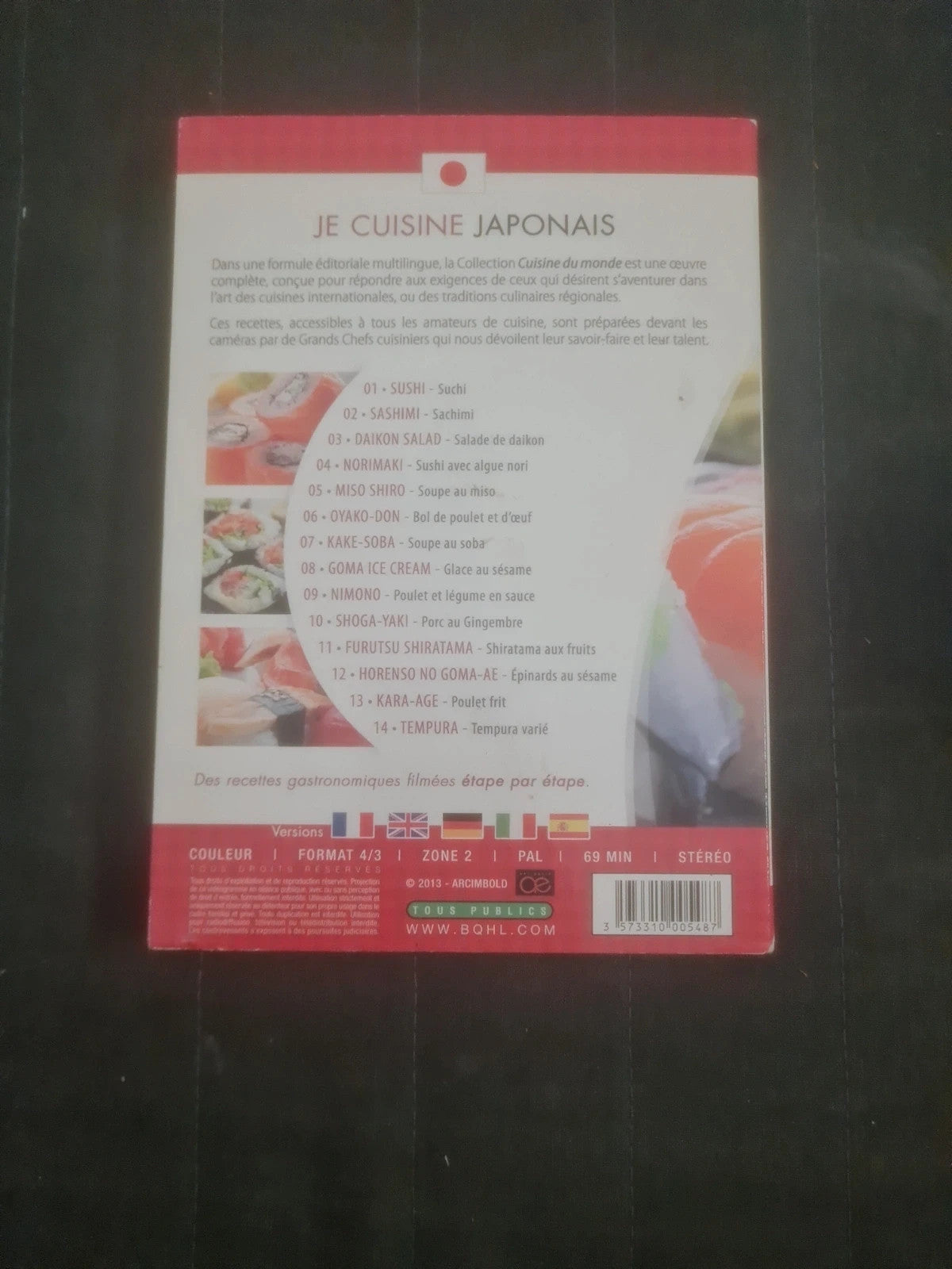 Dvd Je cuisine japonais