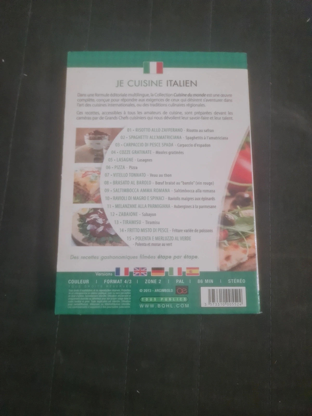 Dvd je cuisine italien