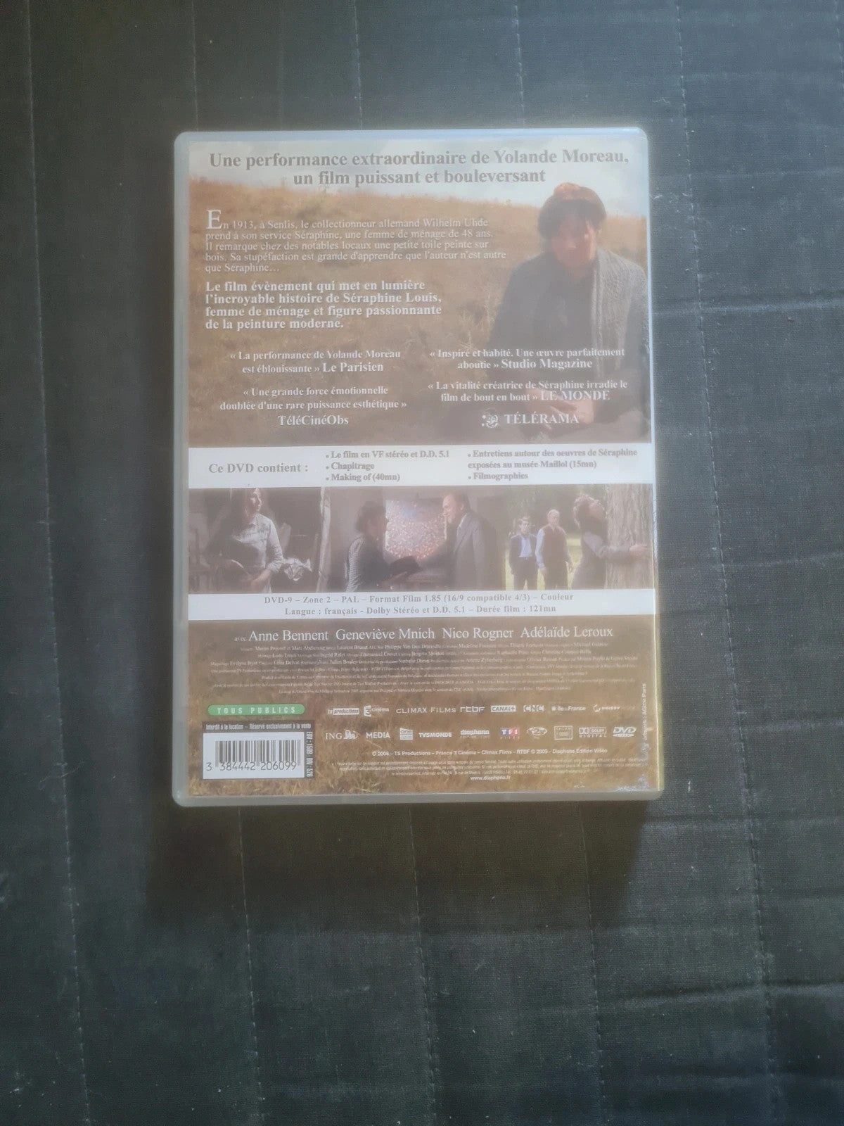 Dvd Séraphine,  Yolande Moreau,  Ulrich Tukur , Martin Provost