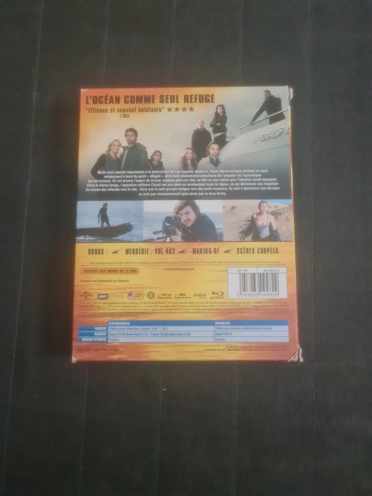 Fear the Walking Dead saison 2 blu-ray