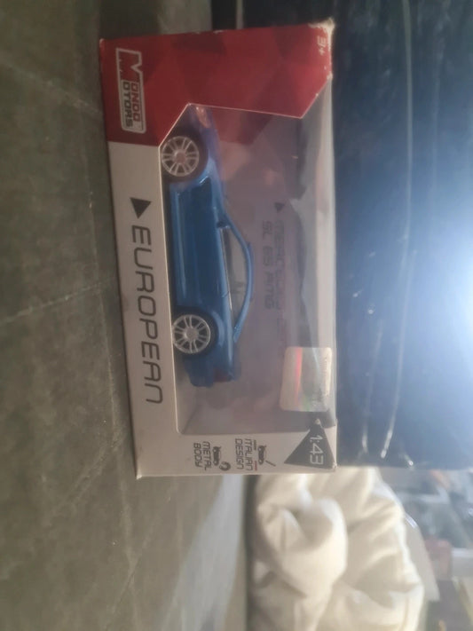 Mercedes SL 65 amg bleu 1/43 métal mondo Motors