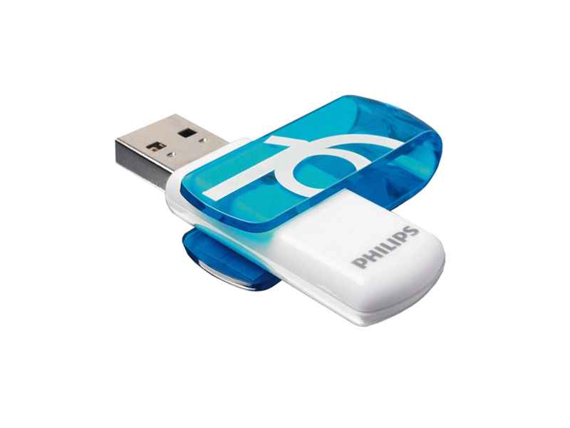 Philips Cl? USB 2.0 16Go Vivid Edition bleu - FM16FD05B/10