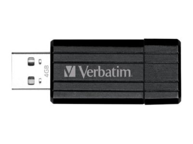 Cl? USB 8GB Verbatim PinStripe (Noir) - Sous Blister 49062