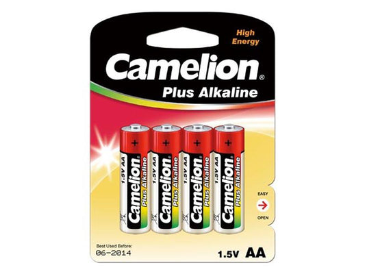 Pack de 4 piles Camelion Alcaline LR6 Mignon AA