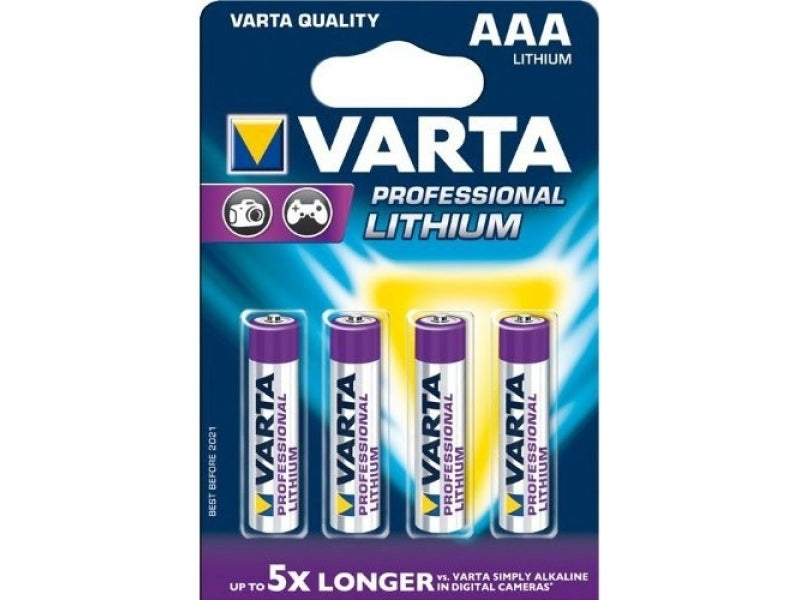 Batterie Varta Lithium Micro AAA FR03 1,5V blister (paquet de 4)